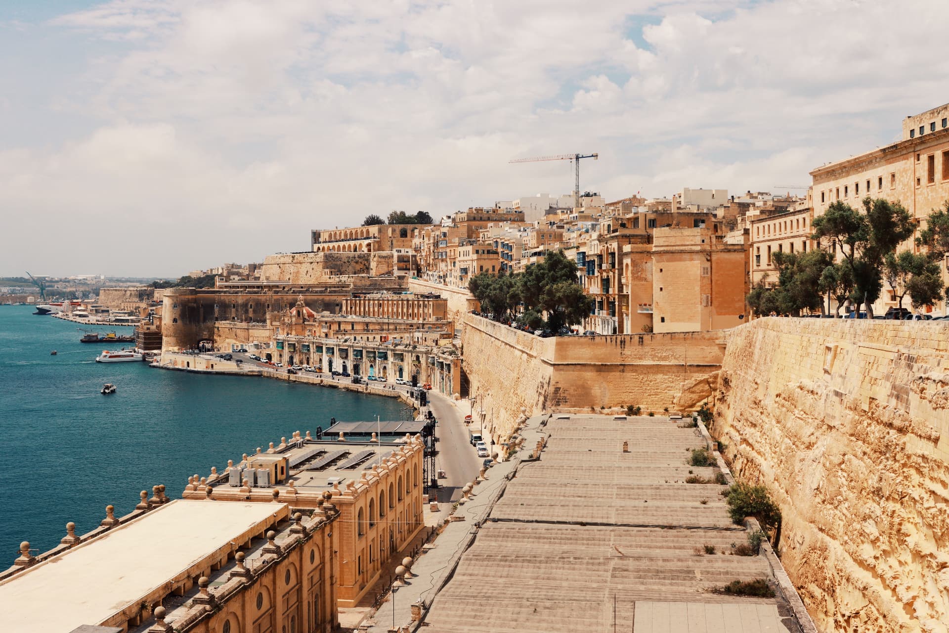 Grand Harbour fortifications in Valletta, Malta